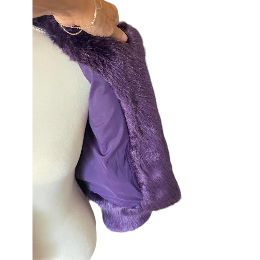 Cache Luxurious Violet Teddy Jacket - Picture 6 of 8